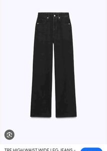 ZARA Black Flared Denim