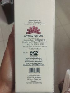 Osr Girl Perfume Unused