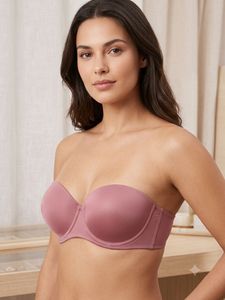 Strapless Mauve Bra