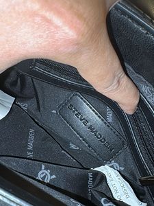 Steve Madden Quilted Black Crossbody Bag