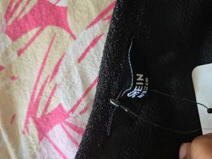 Sparkly Black One-Shoulder Dress