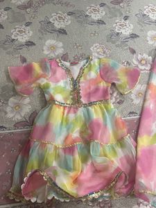 Colorful Tie-Dye Kurta Set