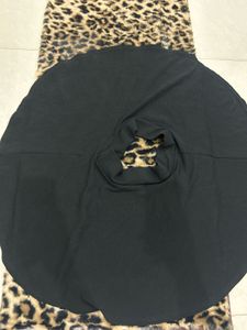 Chic Black Circle Skater Skirt