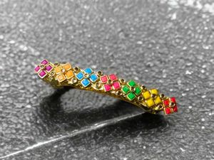 Colorful Bejeweled Hair Clip