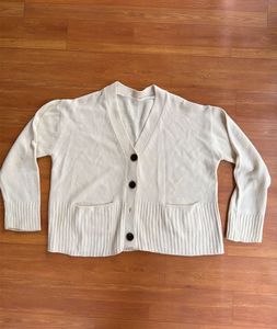 Cream Cardigan with Pockets