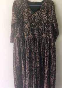 Elegant Printed Long Dress