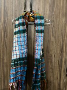 Chunky Pinterest Colorful Plaid Scarf
