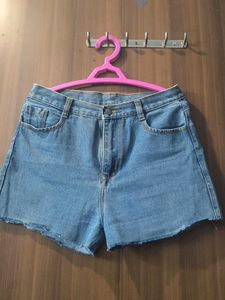 Classic Blue Denim Shorts