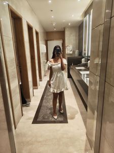 Off-Shoulder Ruffle Mini Dress