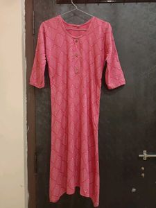 Charming Pink Printed Kurta