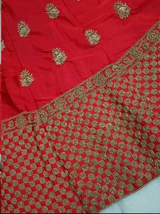 Stunning Red Embroidered Lehenga Choli