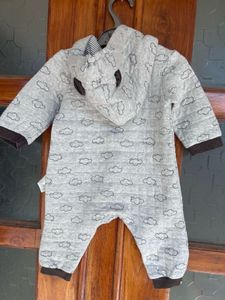 Cute Cloud Print Baby Romper
