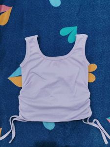 Lilac Ruched Tank Top