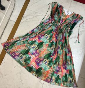 Bohemian Pleated Maxi Dress