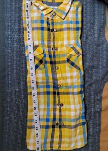Attractive Yellow Checkered Casual Shirt - Unisex