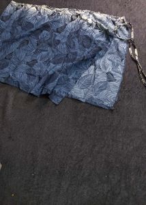 Leaf Print Mini Skirt