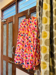 Vibrant Geometric Print Lehenga