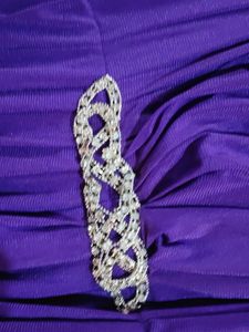 Large Size Purple Formal Dress