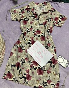 Floral Print Short Sleeve Dress