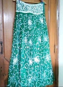 New Heavy Sequence Green Lehnga Set