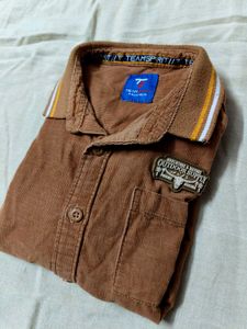 babys  Brown Corduroy Shirt