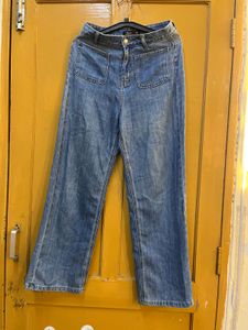 Wide Leg Denim Jeans
