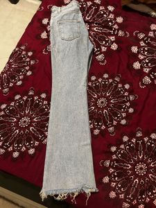Light Wash Bell Bottom Jeans