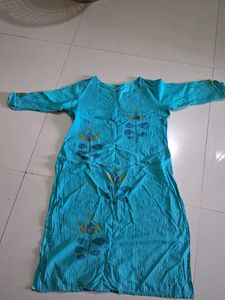 Blue Printed Kurta