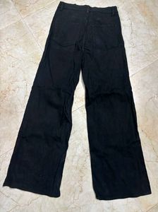 H&amp;M Black Wide Leg Jeans