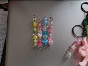 ࣪ ִֶָ🐰.Aesthetic Beaded Keychain﹒⸝🐇⧣₊˚