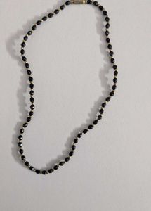 Handmade Elegant Black Beaded Necklace