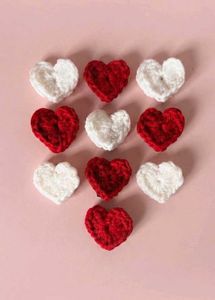 Crocheted Heart Charm (10 pieces₹140+46 delivery)