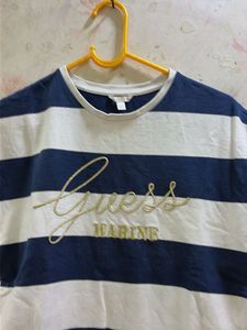 Guess Marine Striped T-Shirt Dress