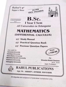 Mathematics -Differential Calculus B.sc I yr Se