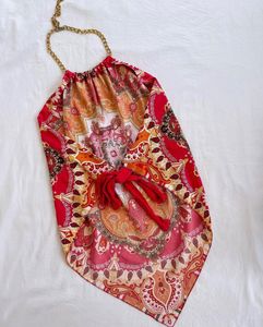 Handkerchief Halter neck top