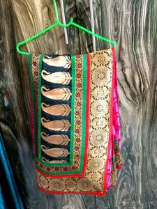 Multicolour Dual Saree