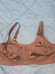 SOIE satin finish bra muave nude colour