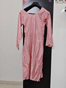 Pink Silk Kurta