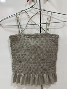 Smocked Cami Crop Top