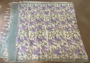 Dupatta with Bird Print