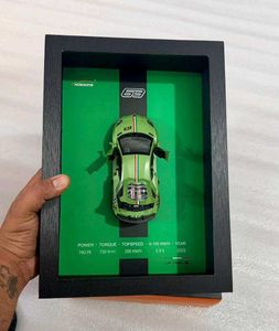 Luxury Green Sports Car Display