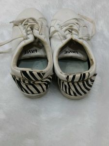 Classic White Lace-Up Sneakers