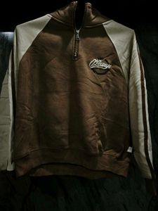 Brown Quarter Zip Sweatshirt