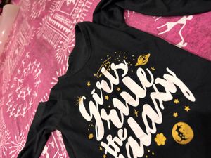 Girls Rule The Galaxy T-Shirt and jeans 2-4 years