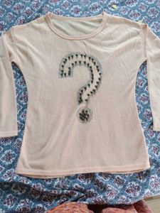 Two Women's Tops Bundle - Floral &amp; Question Mark