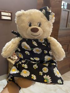 BAB Teddy Bear with  crochet Flower Pot