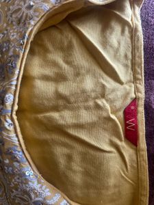 W brand Yellow Embellished Kurta