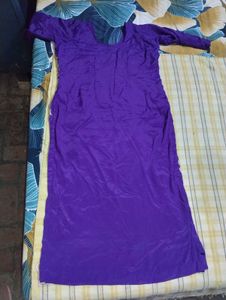 Elegant Purple Embroidered suit Set