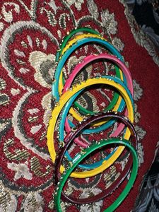 Vibrant Multi-Color Bangle Set