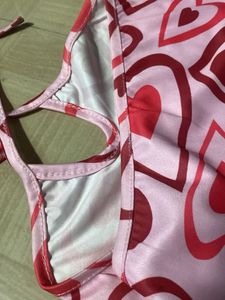 pink y2k hearts mini dress (s)